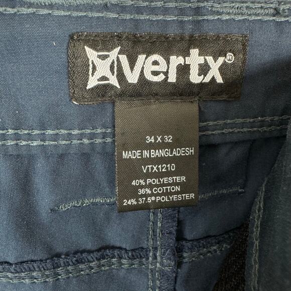 Vertx Navy Blue Hyde Low Profile Fathom Pants Cotton Blend Men's Size 34 x 32 - Picture 6 of 7